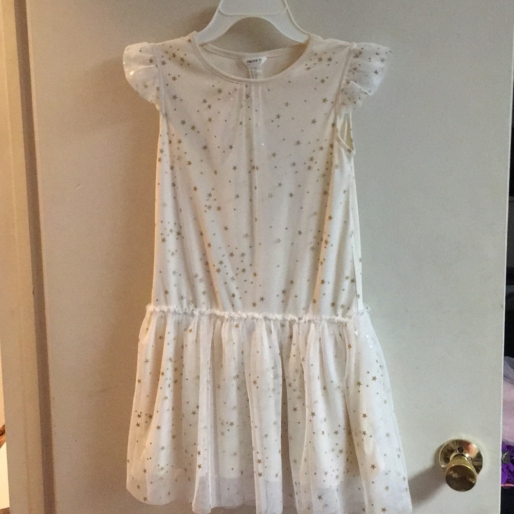 Stars Dress Girls size 9 - 10 adorable dress EUC for party or event